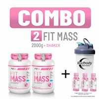 COMBO FITFEM - 2 FITMASS 2 KG. VAINILLA + SHAKER